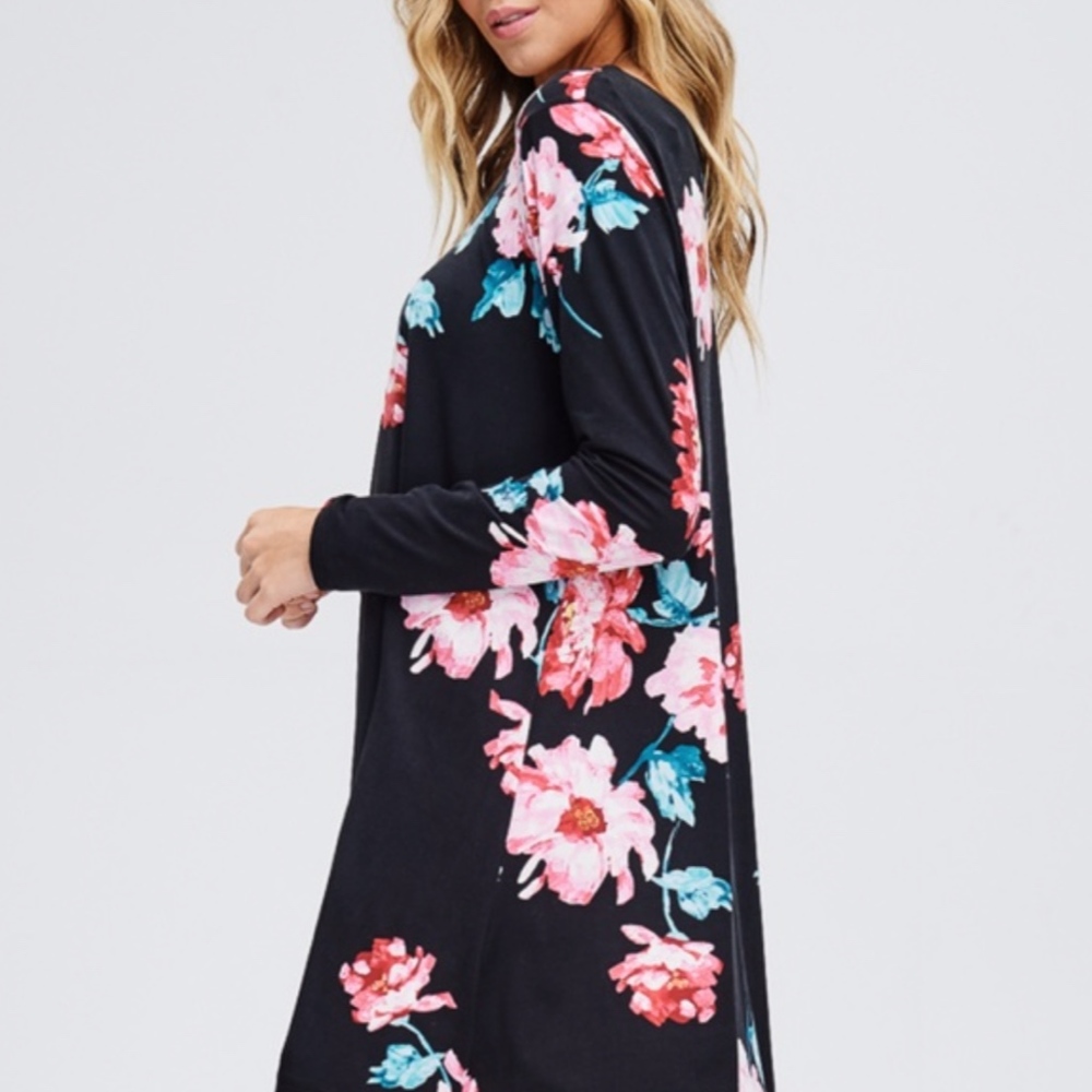 !! SALE !! Floral Cross Front Dress Sizes M - Picture 3 of 5